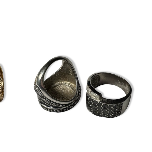 Premier Designs Ring Lot Bundle of 5 Vintage Size 8 Cocktail Rings Cabochon - Picture 6 of 7